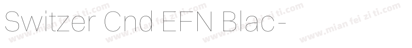 Switzer Cnd EFN Blac字体转换